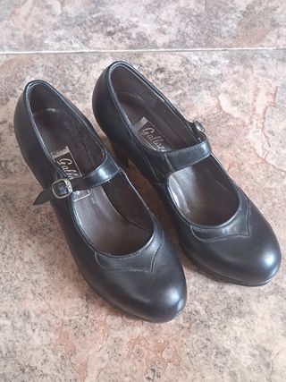 Zapatos Flamenco Gallardo Talla 36 Negros