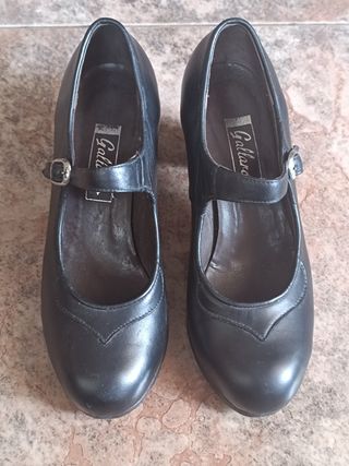 Zapatos Flamenco Gallardo Talla 36 Negros