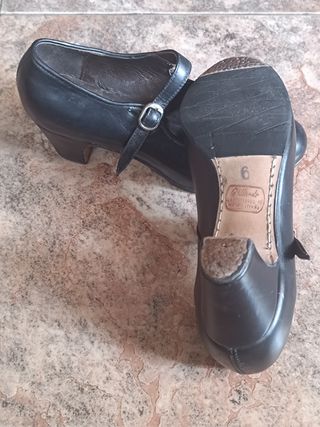 Zapatos Flamenco Gallardo Talla 36 Negros