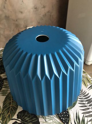 Lampada sospensione Plumcake blu 38x38
