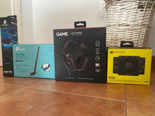 Pack Gaming: Auriculares, WiFi USB, Ventilador