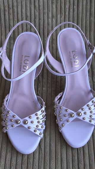 Zapatos LODI Novia Talla 38 Blancos Sin Estrenar
