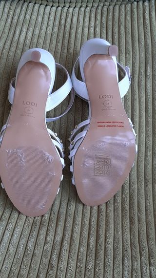 Zapatos LODI Novia Talla 38 Blancos Sin Estrenar