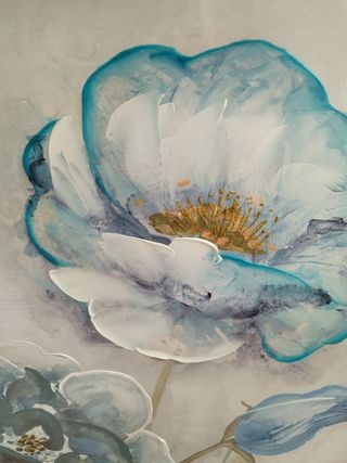 Cuadro Flores y Mariposa.