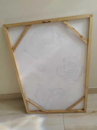 Cuadro Flores y Mariposa.