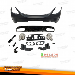 Paragolpes Trasero Mercedes W205 2014-2018 4P Loo