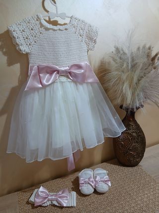 Abito Battesimo fatto a mano