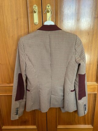 Americana cuadros Zara con hombreras