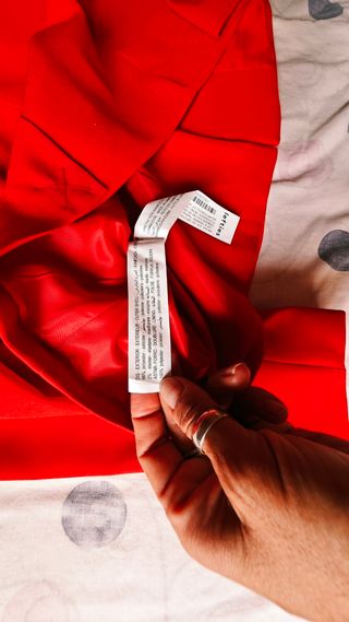 Traje blazer y pantalón rojo Lefties