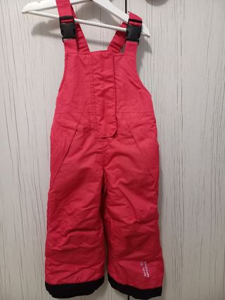 Traje de nieve rojo para niños
