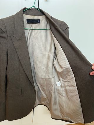 Americana Zara marrón talla XS