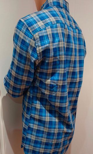Camisa Tommy Hilfiger Azul y Gris