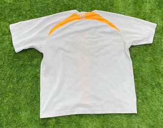 Camiseta Adidas Vintage Naranja y Blanca