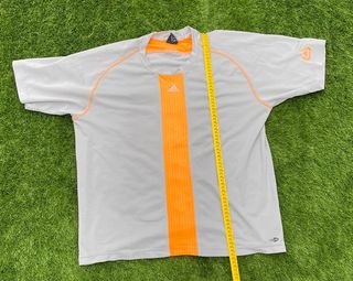 Camiseta Adidas Vintage Naranja y Blanca