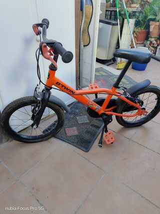 Bicicleta infantil naranja