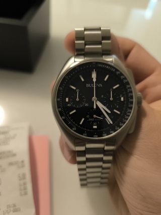 Bulova Lunar Pilot 45mm Cronografo pila nuova