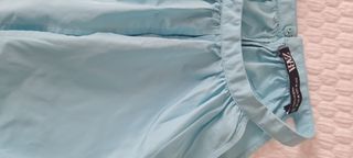 Blusa Zara halter azul