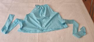 Blusa Zara halter azul