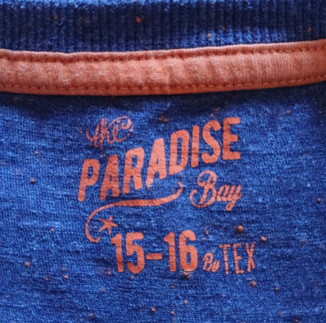 Camiseta Tex niño azul talla M