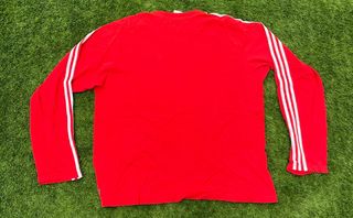 Camiseta Adidas Vintage Roja Manga Larga
