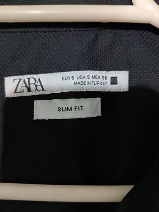 Camisa Zara Negra Talla S 