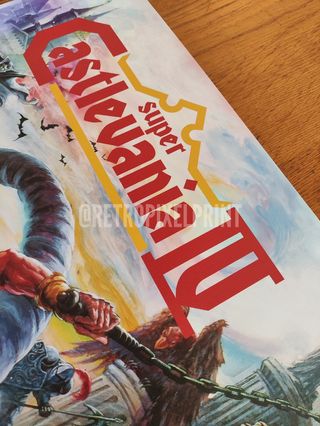 SUPER CASTLEVANIA IV lona 50x70cm