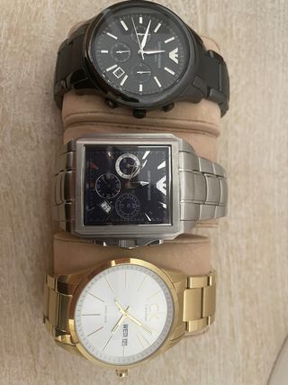 Pack 3 Relojes: Emporio Armani y Calvin Klein