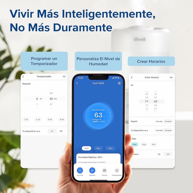 Humidificador Bebé Levoit 3L Inteligente