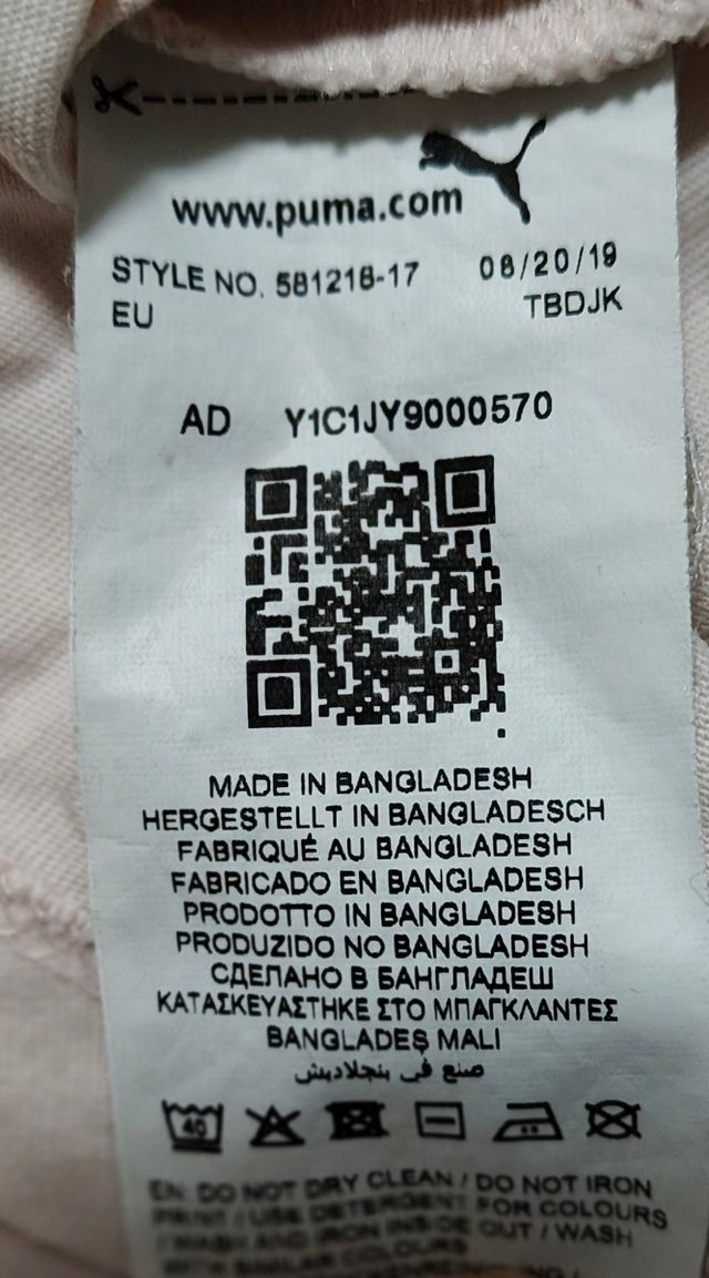 Camiseta Puma Mujer Rosa original