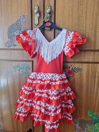 Vestido Flamenco Niña Talla 4
