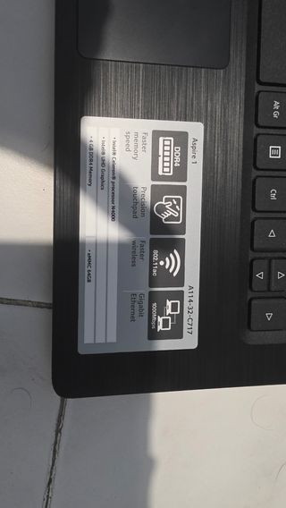 Acer Aspire 1 Notebook Nero