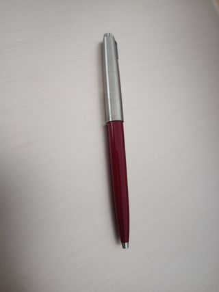 Bolígrafo Parker vintage con funda cuero