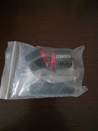 ZONTES Manillar Moto Negro Rojo