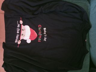 Camiseta premamá Navidad Talla M
