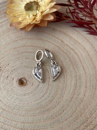 ✨ Charm Doble Corazon Brillante