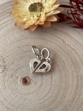 ✨ Charm Doble Corazon Brillante