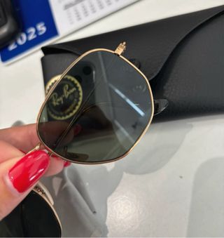 Gafas de Sol Ray-Ban Dorado y Negro