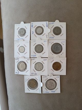 Lote Monedas Cubanas, Muy Interesante. 