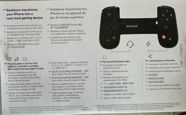 Mando Backbone para iPhone