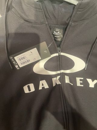 Sudadera Oakley Negra con Cremallera