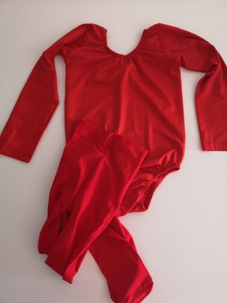 Maillots Ballet/Gimnasia Rítmica Negro y Rojo