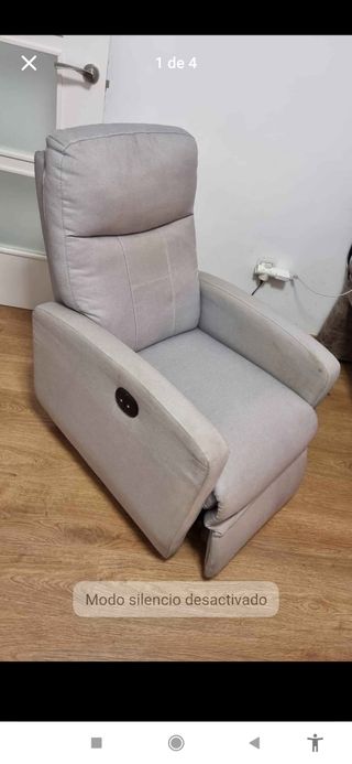 Sillón reclinable con mando