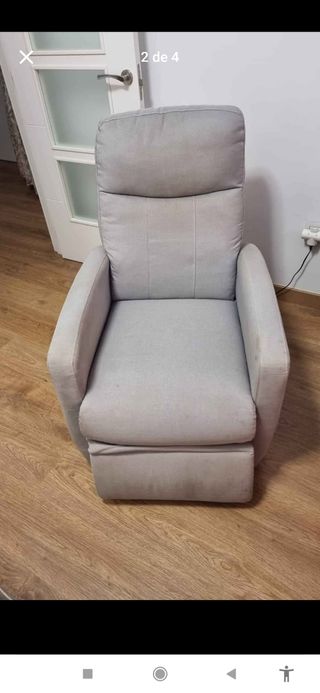 Sillón reclinable con mando