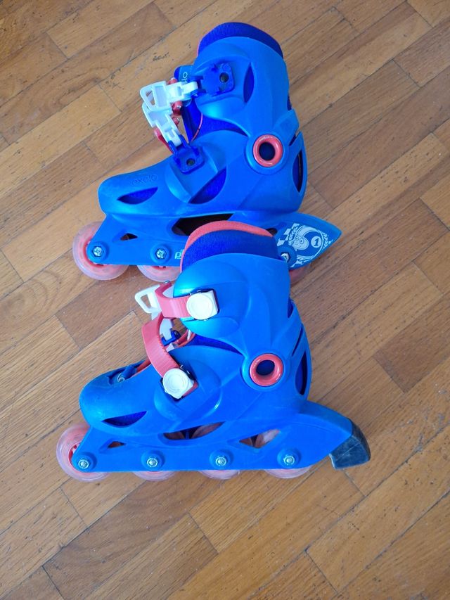 Patines infantiles ajustables azules De 5 a 8 años