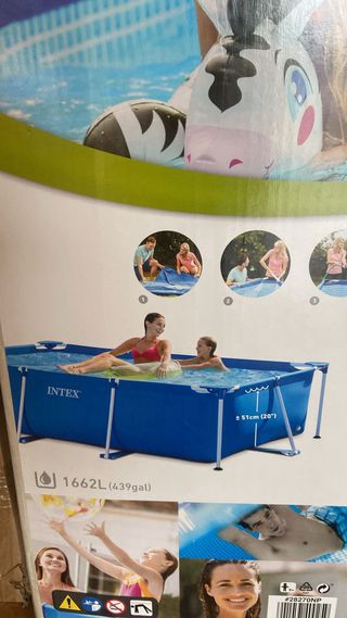 Piscina Rectangular Intex Metal Frame 2,2