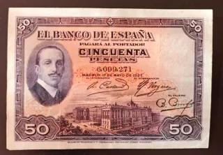 Billete 50 Pesetas Banco de España 1927