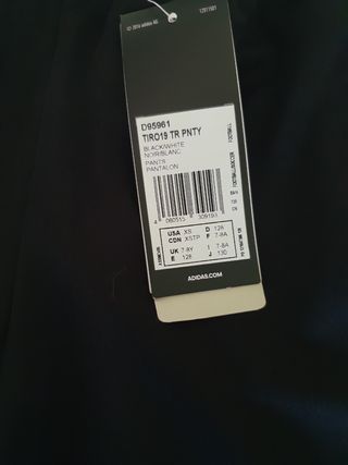 Pantalón chándal Adidas Negro Talla M
