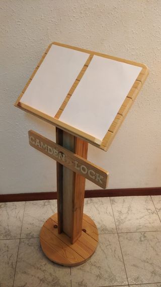 Presenta tu menú con estilo (Letras en madera) 