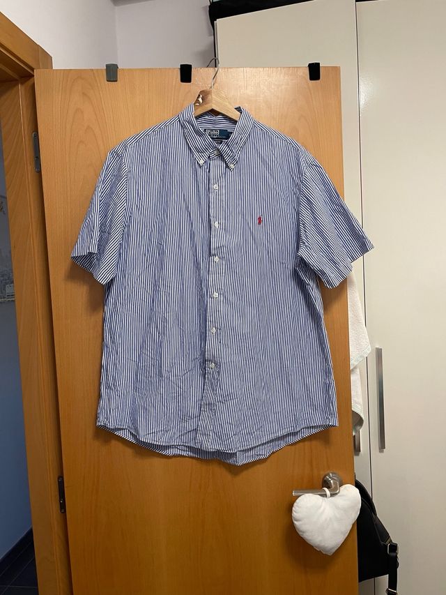 Camisa Polo Ralph Lauren Rayas Azul/Blanco