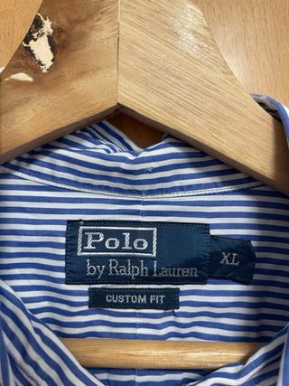Camisa Polo Ralph Lauren Rayas Azul/Blanco